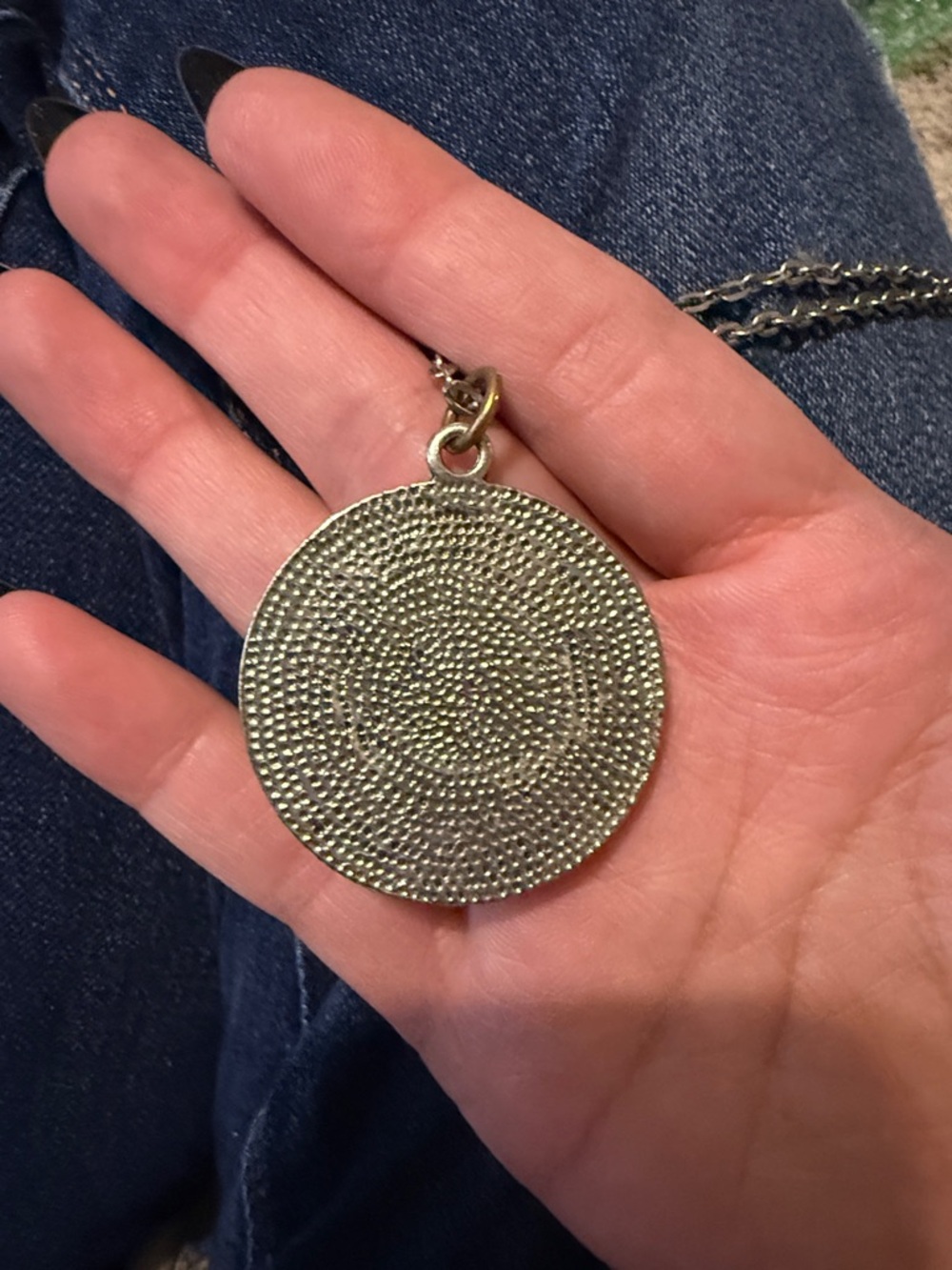 Inspirational 'She Believed She Could' Pendant Necklace - Silver & White - Picture 3 of 3